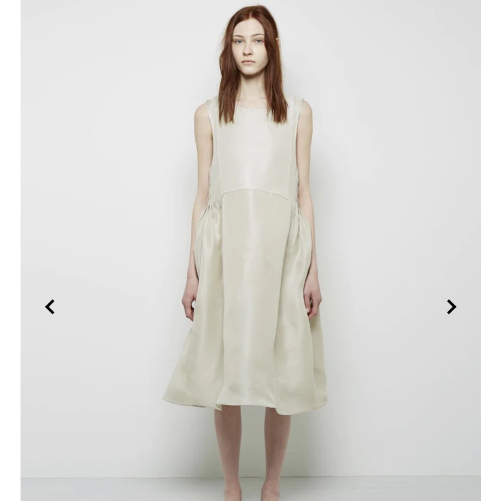 organic john patrick sculpted dress silk gazar organza wedding party new years